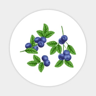 Blueberries Magnet